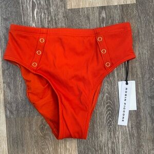 Robin Piccone Vibrant Orange Bikini Bottom
